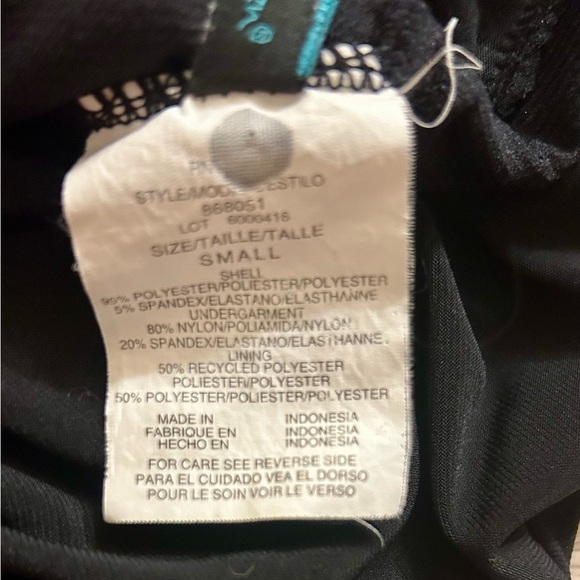 Aqua Green Swim Romper one piece swimsuit - Picture 5 of 6